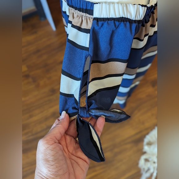 Orange creek striped blouse small - Picture 3 of 3